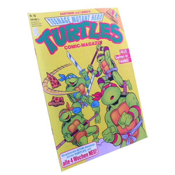 Teenage Mutant Hero Turtles Comic Magazin Nr. 16 (Condor, 1992) – Auf der Flucht!